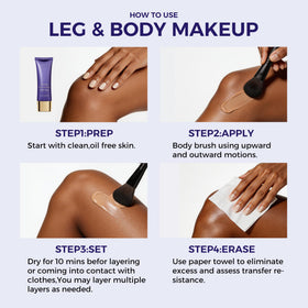 MyTend tattoo cover up finish provides a smooth matte, sweat-resistant look.