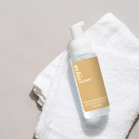 Myze The Foam bottle and pump emphasize clean fragrance-free formula.