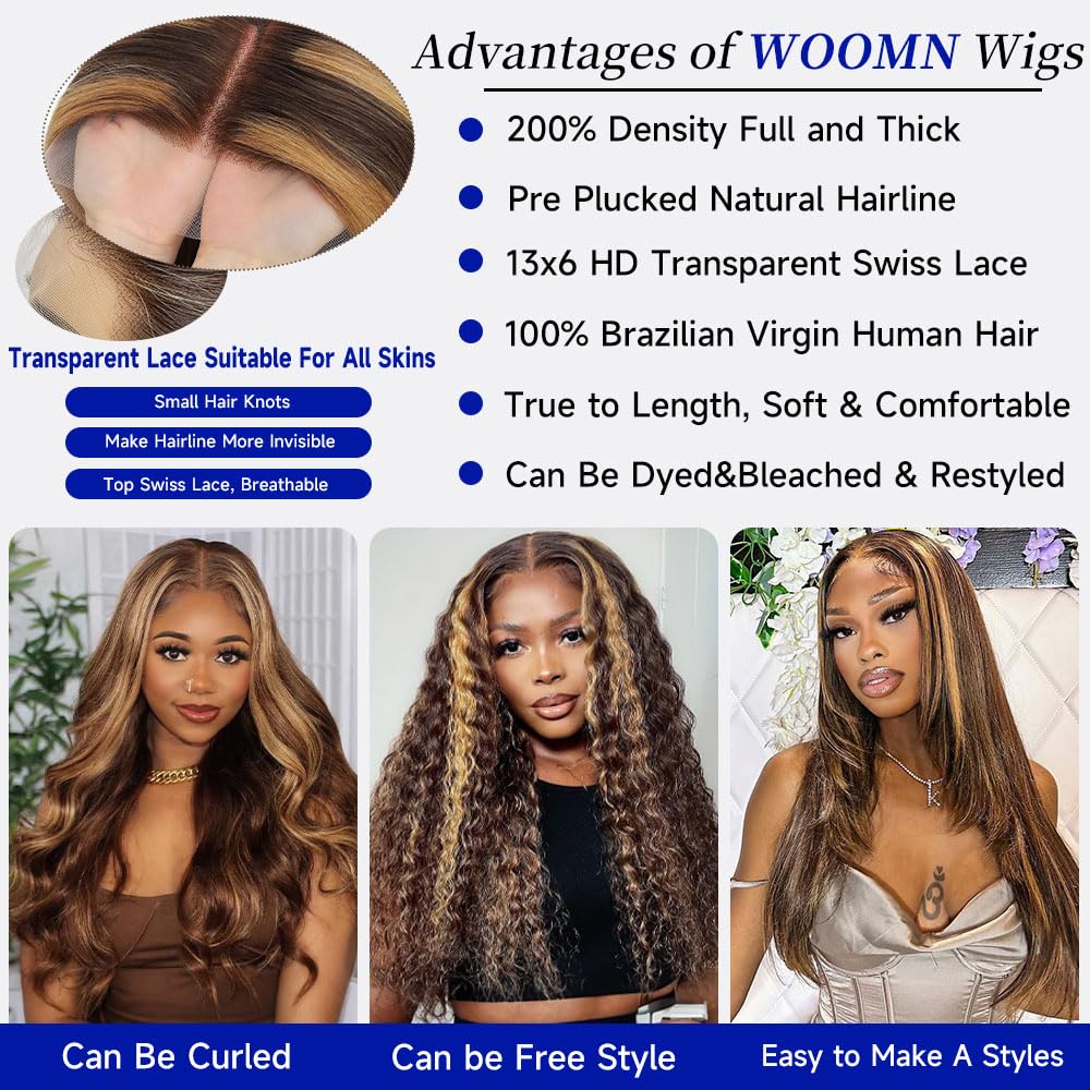 Myzebo 6-inch deep parting 13x6 lace-front for middle or side parts