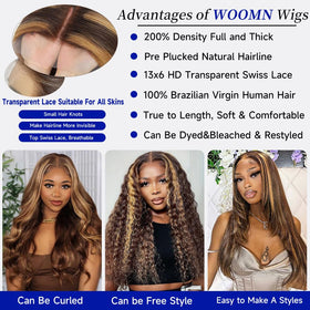 Myzebo 6-inch deep parting 13x6 lace-front for middle or side parts