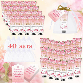 MZANK baby shower hand cream rose set, perfect guest favors with elegant rose scent.