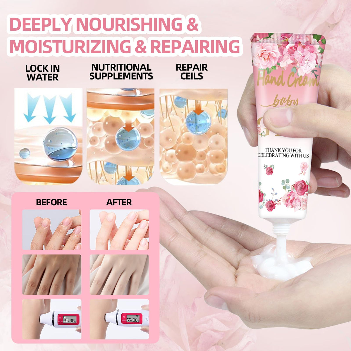 MZANK pink flower design tube enhances party decor with charming feminine styling.