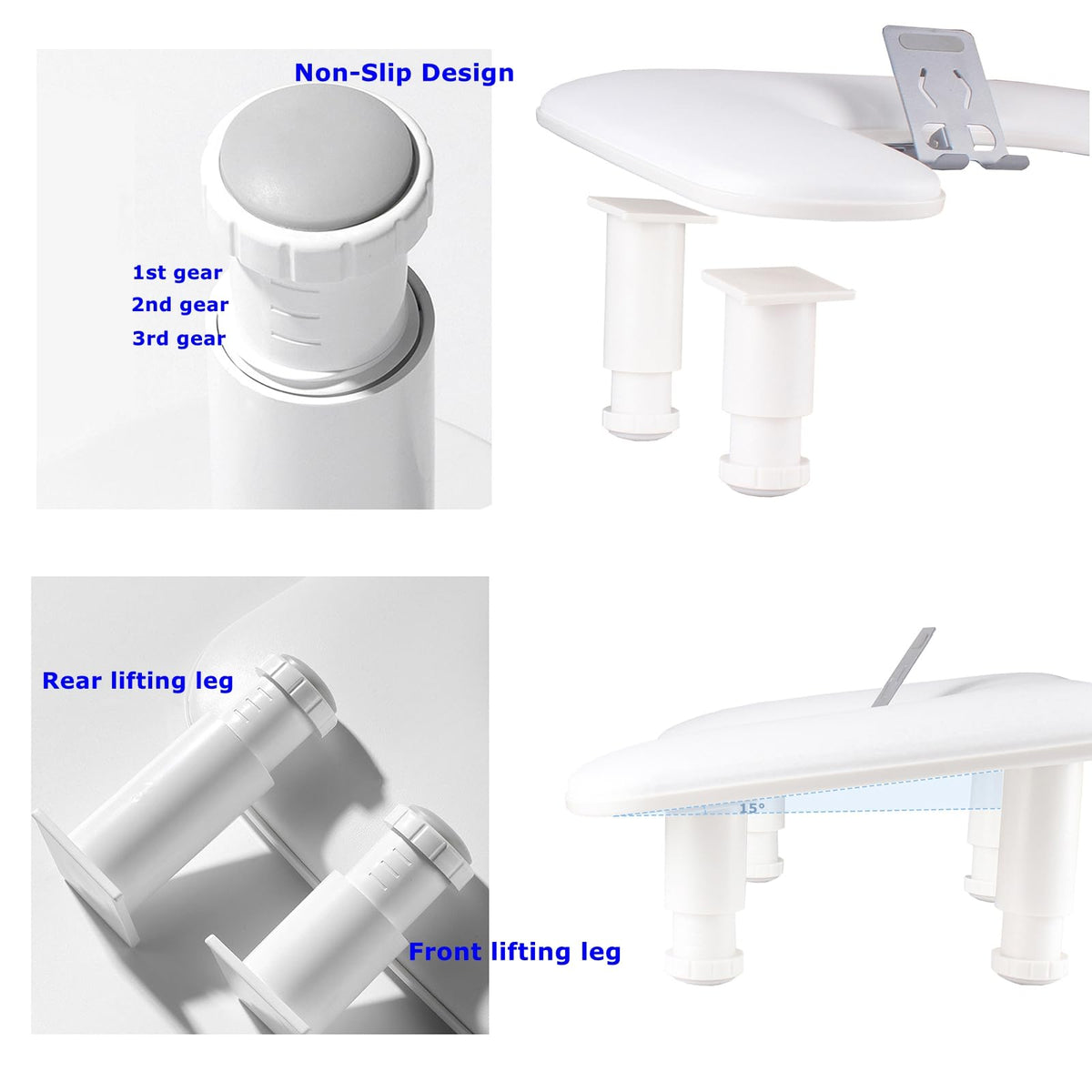 White color adds a clean, professional look to any salon.