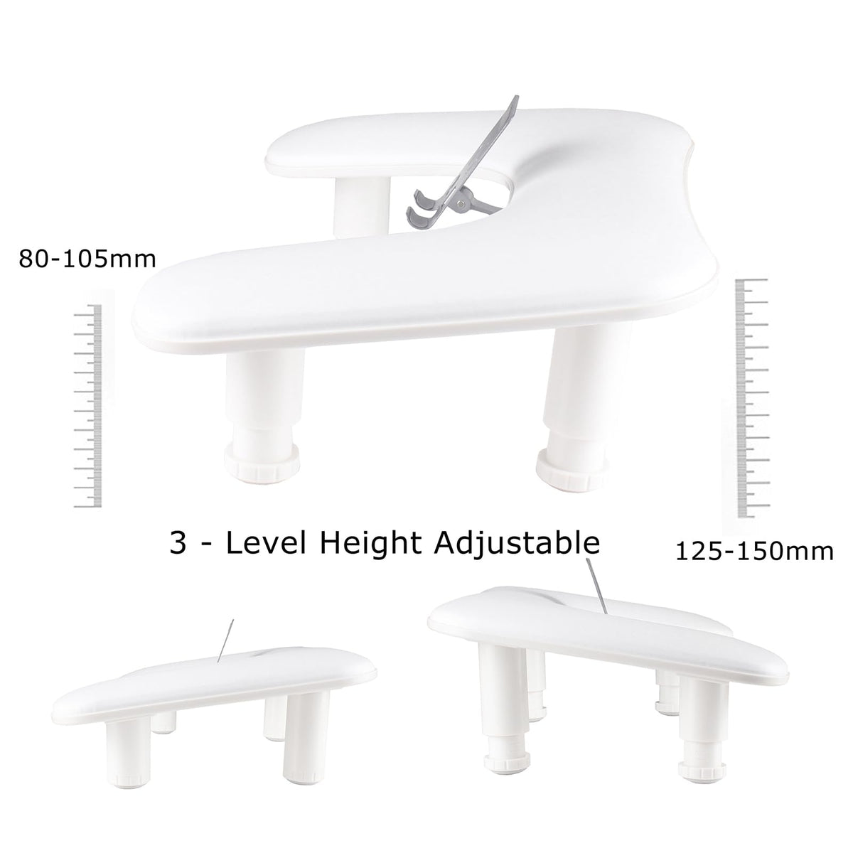 15-degree incline ergonomic design reduces strain during procedures.