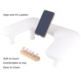 Soft PU leather finish feels smooth and easy to clean.