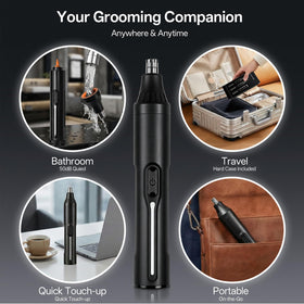 Mzcsnv 4-in-1 beard-trimmer enables precise edge work and grooming.