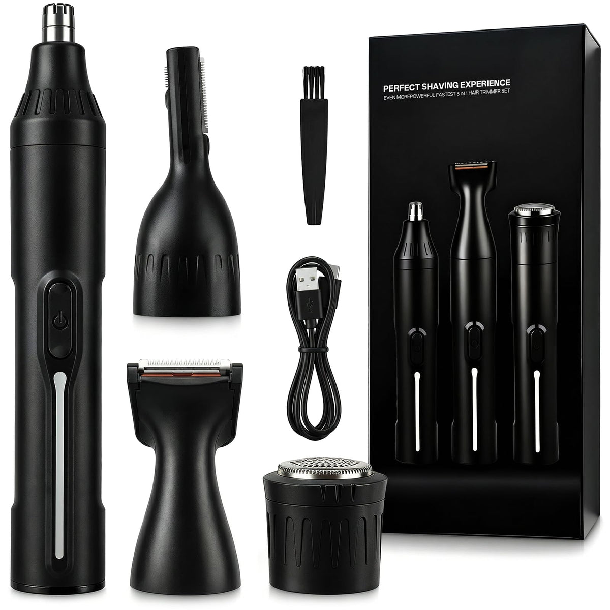Mzcsnv 4-in-1 nose-trimmer for precise nasal grooming on the go.