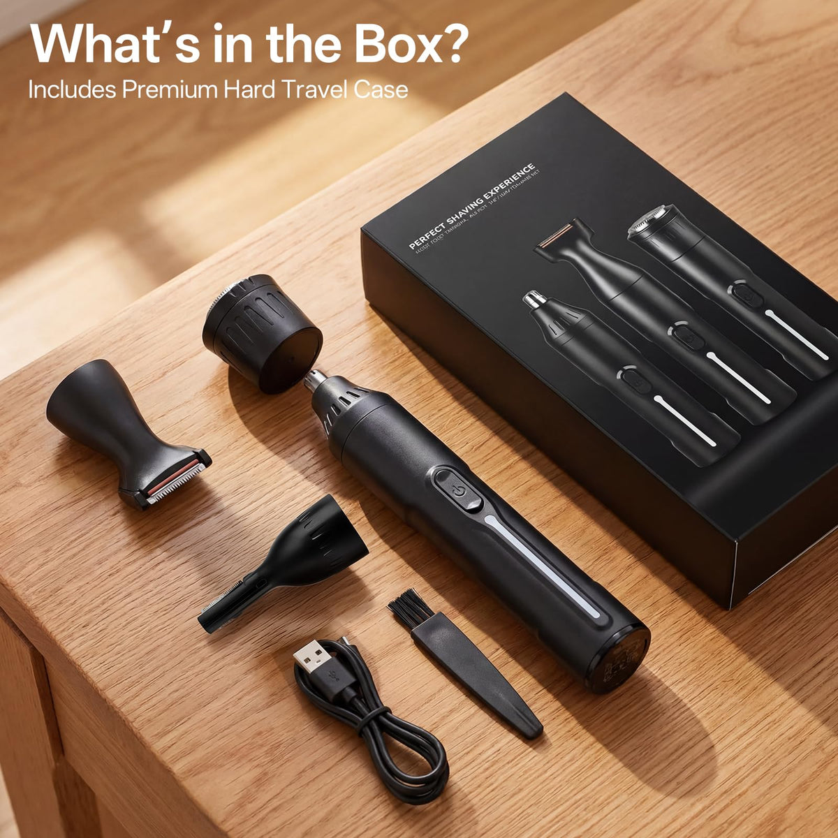 Mzcsnv hard storage case protects all heads during travel.
