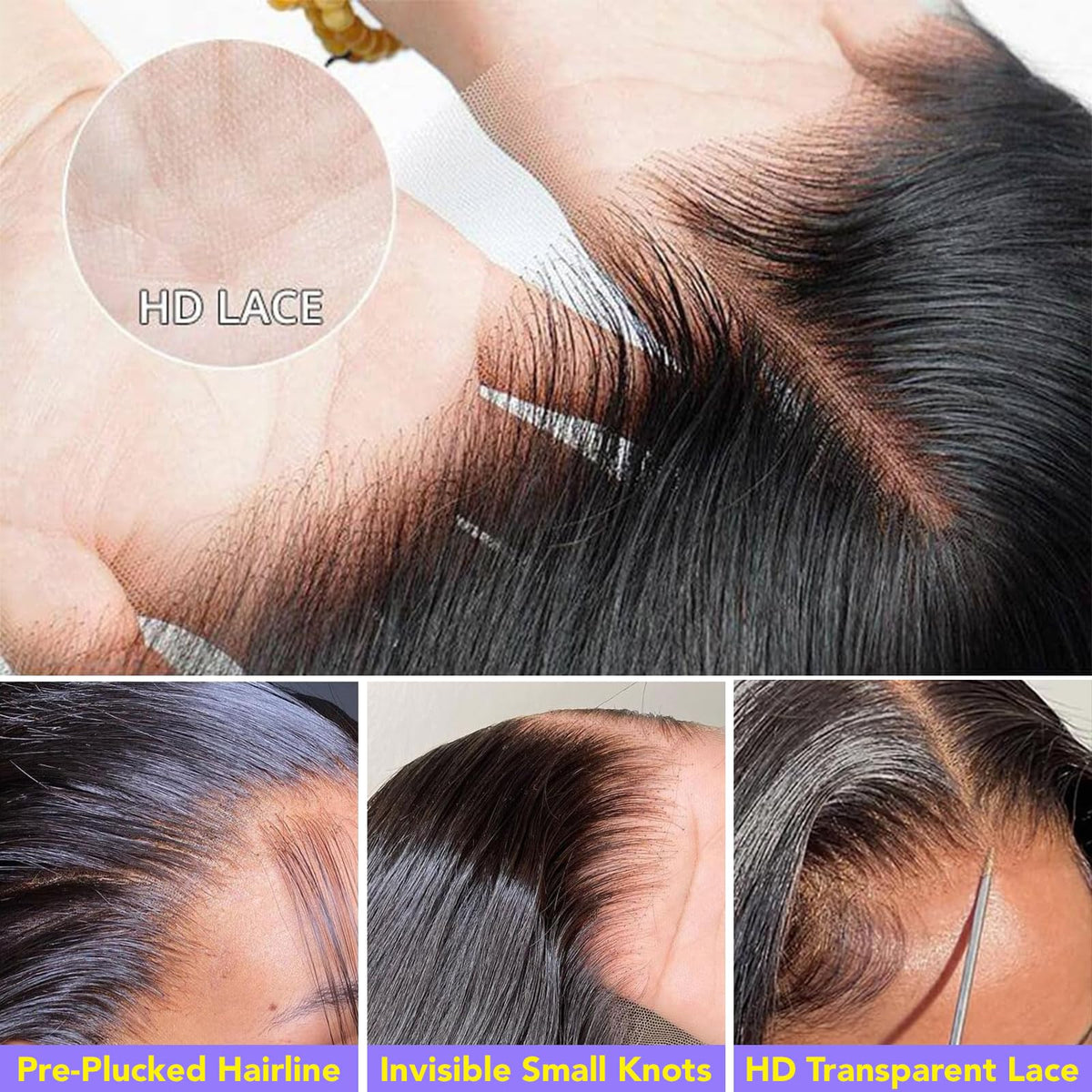 Mziio long-lasting care tips image showing how to maintain the lace-front wig for lasting style.