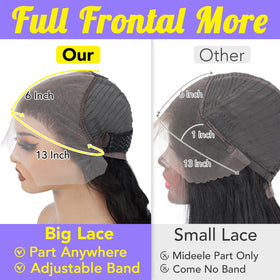 Mziio straight Brazilian hair wig with natural shine and smooth texture.