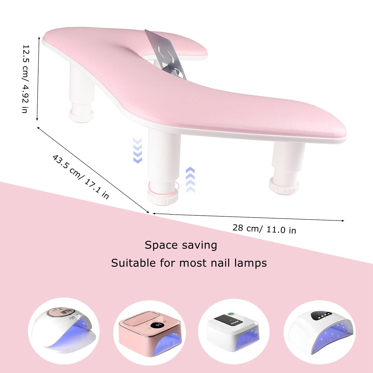 MZCMSL non-slip design keeps arms and tools stable.