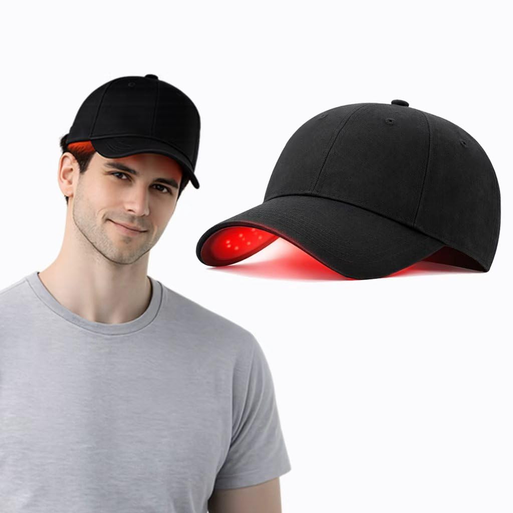 Mzong hair growth laser cap front view showing full scalp coverage for targeted therapy