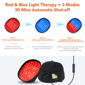 Mzong laser cap side view highlighting ergonomic hands-free design