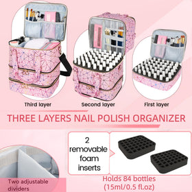 MZTXY nail lamp in upper compartment for easy access