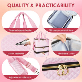 Durable nylon exterior resists scratches and cleans easily for long-lasting use.