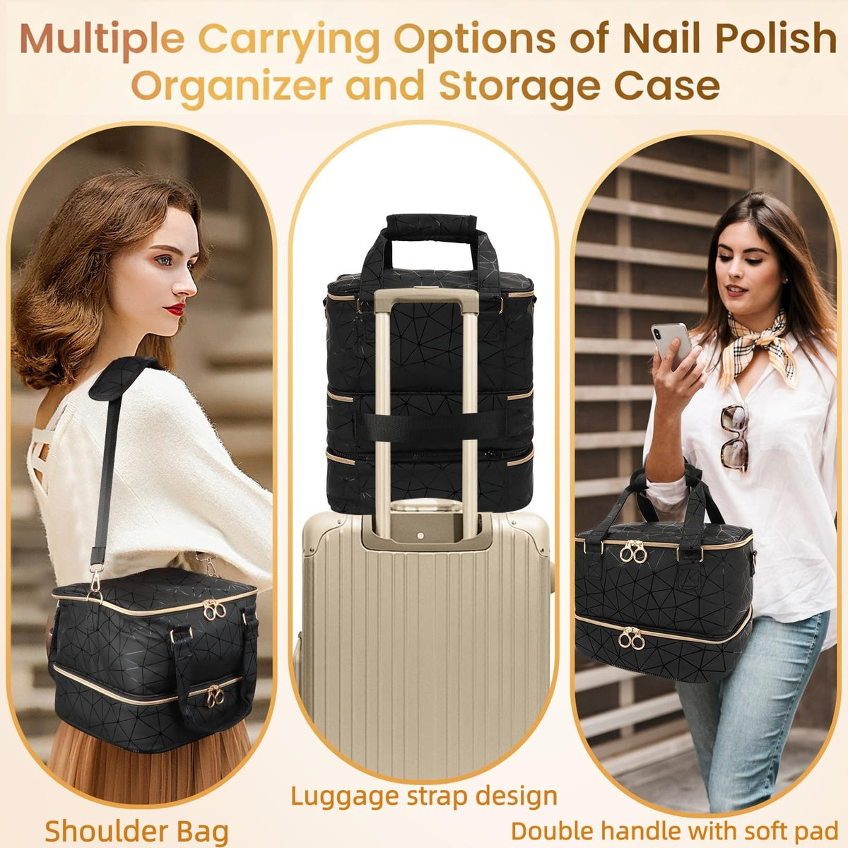 MZTXY durable PU leather guards against wear during transport