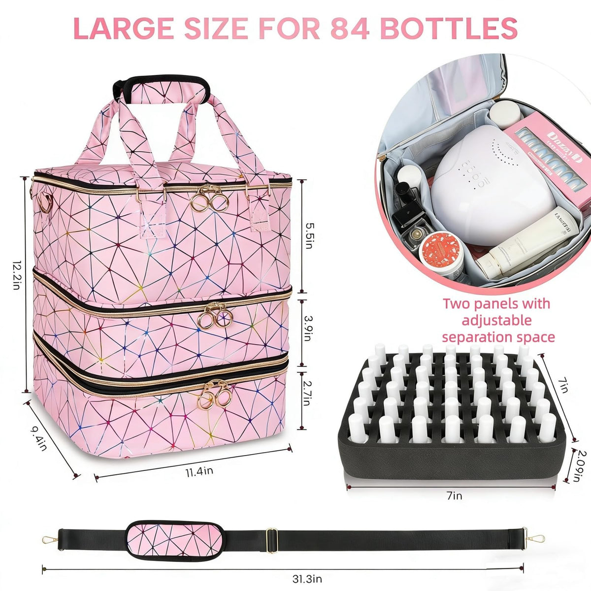MZTXY three layer design view showing compartments