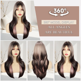 N NAYASA Ombre Blonde Wig with dark roots; natural transition for cosplay or party wear