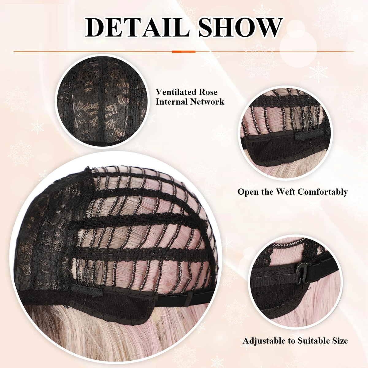 N NAYASA Synthetic fiber wig; heat-tolerant up to 160°C for styling choices