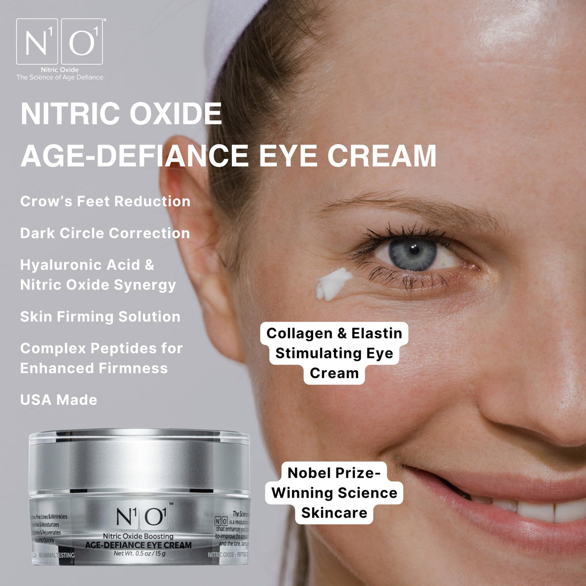 N1O1 Age-Defiance Eye Cream day-night routine use