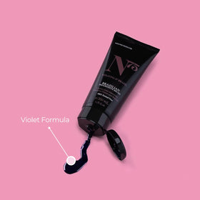 N75-treated hair shows a smooth, glossy finish