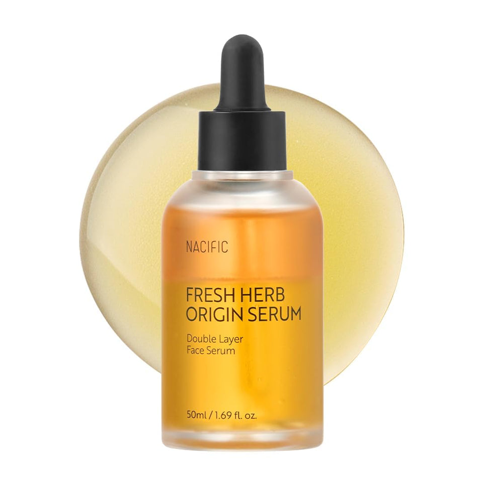 NACIFIC Fresh Herb Origin Serum bottle promotes balanced hydration for oily and combination skin.