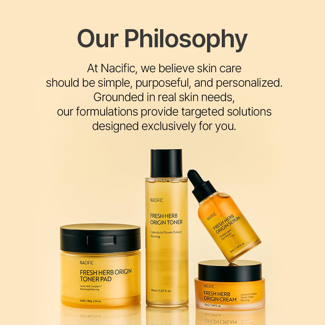 NACIFIC Fresh Herb Origin soft-lit scene conveying soothing, hydrating skin benefits.