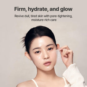 Close-up of NACIFIC Peel-Off film forming on the skin for hydration.