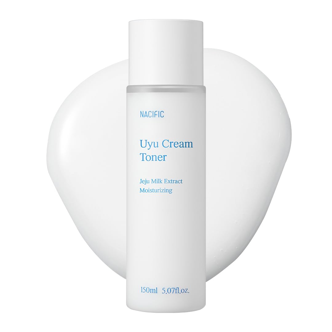 Nacific UYU Cream Toner bottle front shows lightweight hydration for dry skin.