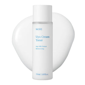 Nacific UYU Cream Toner bottle front shows lightweight hydration for dry skin.