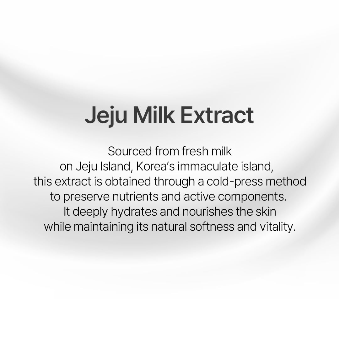 Nacific UYU Cream Toner texture close-up highlights milky consistency for smooth skin.