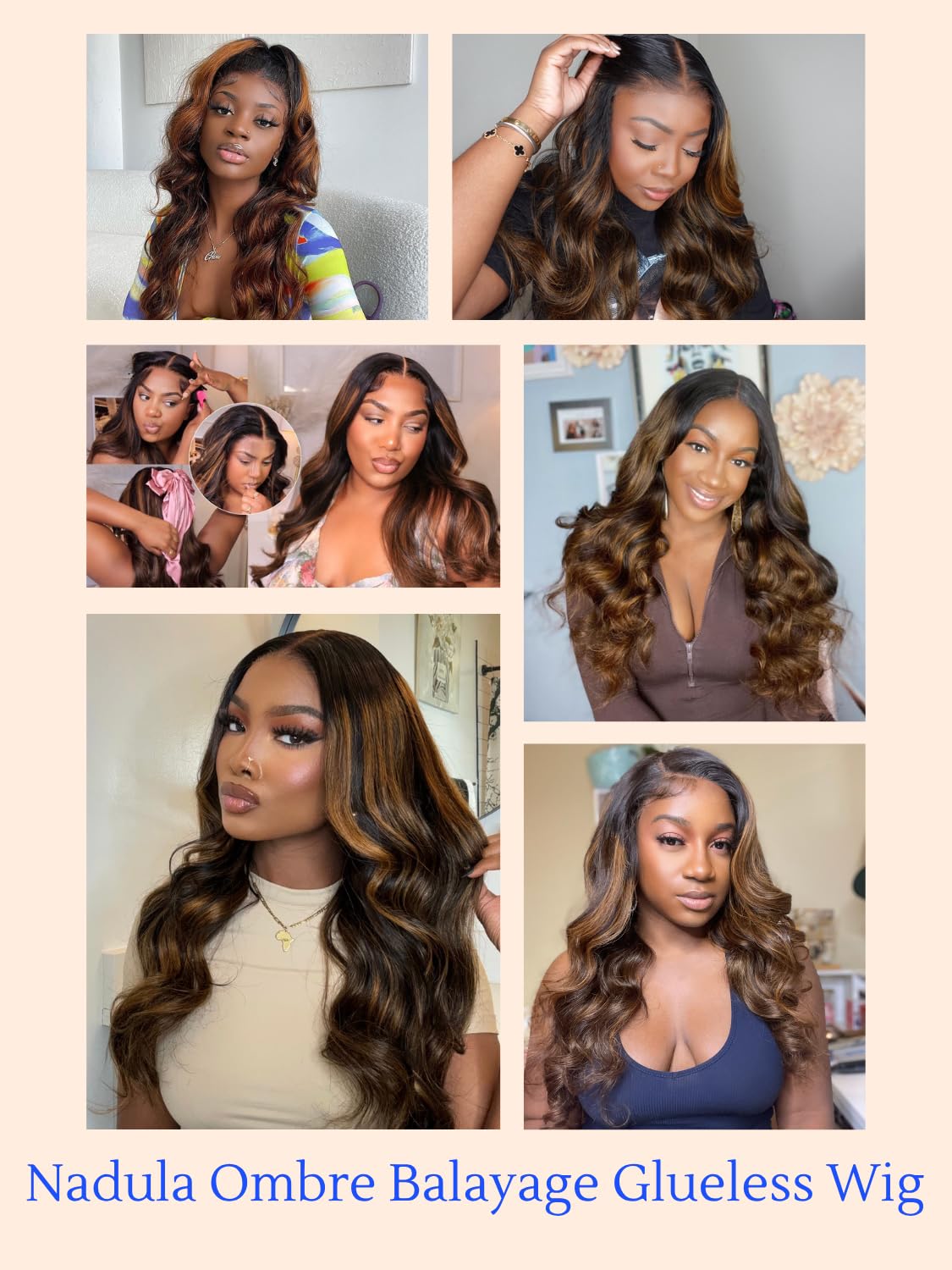 Nadula 150 density wig adds natural fullness without heaviness.
