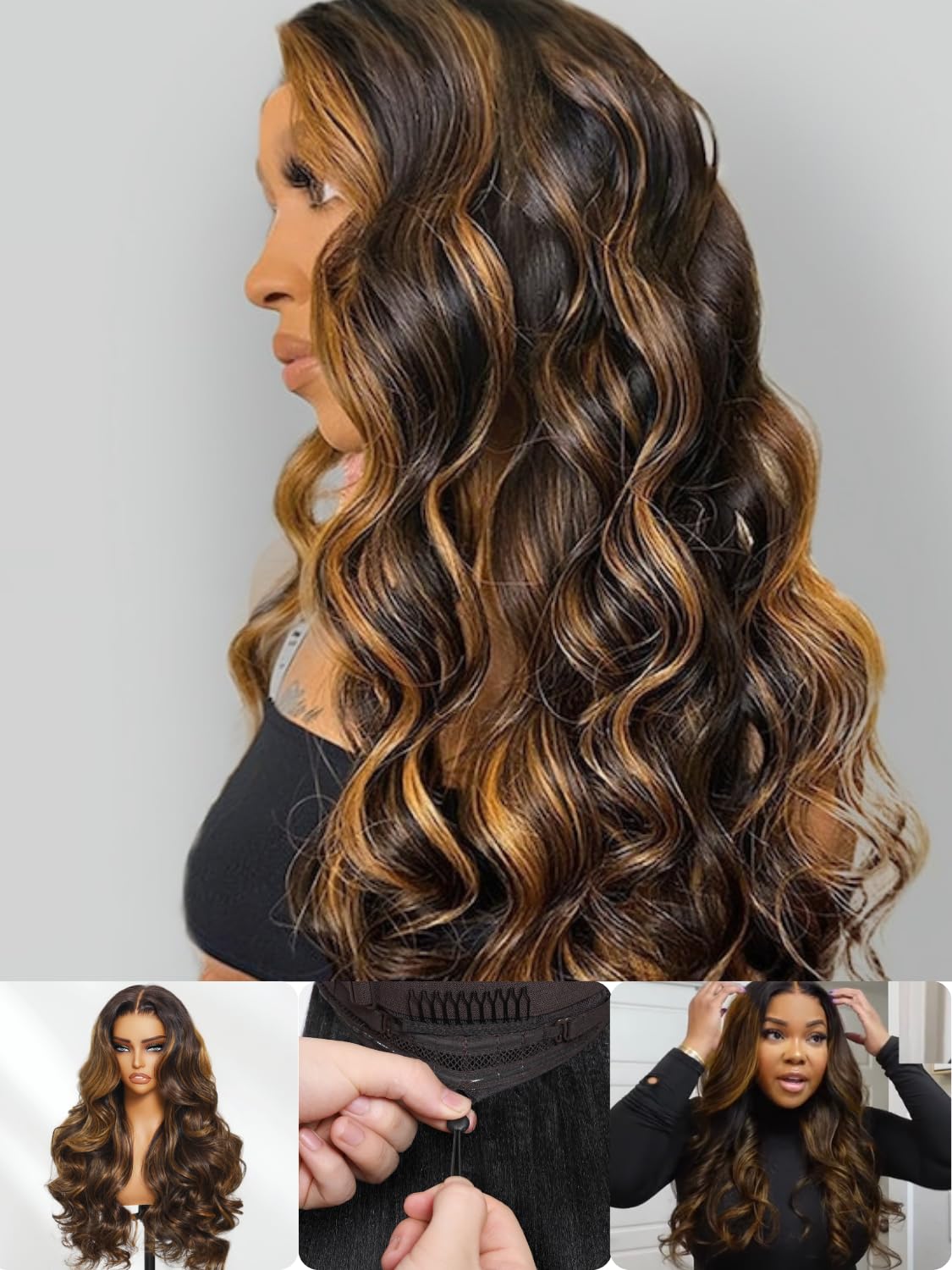Nadula 7x5 HD lace front wig with pre-plucked knots for seamless scalp appearance.