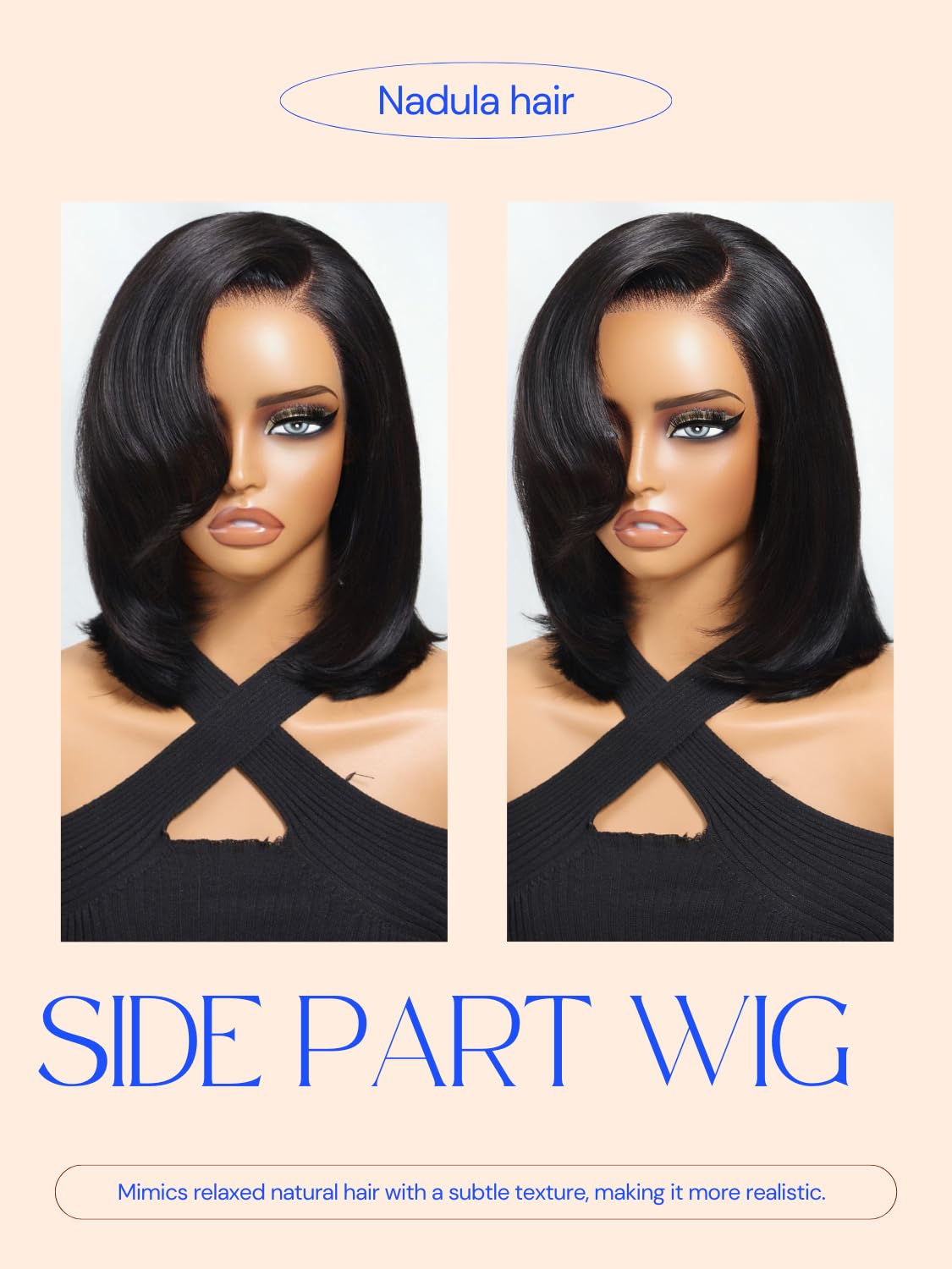 Nadula glueless bob ideal for daily wear, travel, or busy mornings.