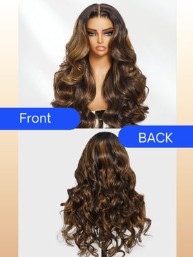 Nadula balayage ombre highlights create sun-kissed color.