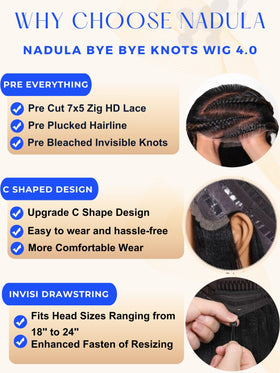 Nadula pre-cut bleached knots for easy beginner styling.