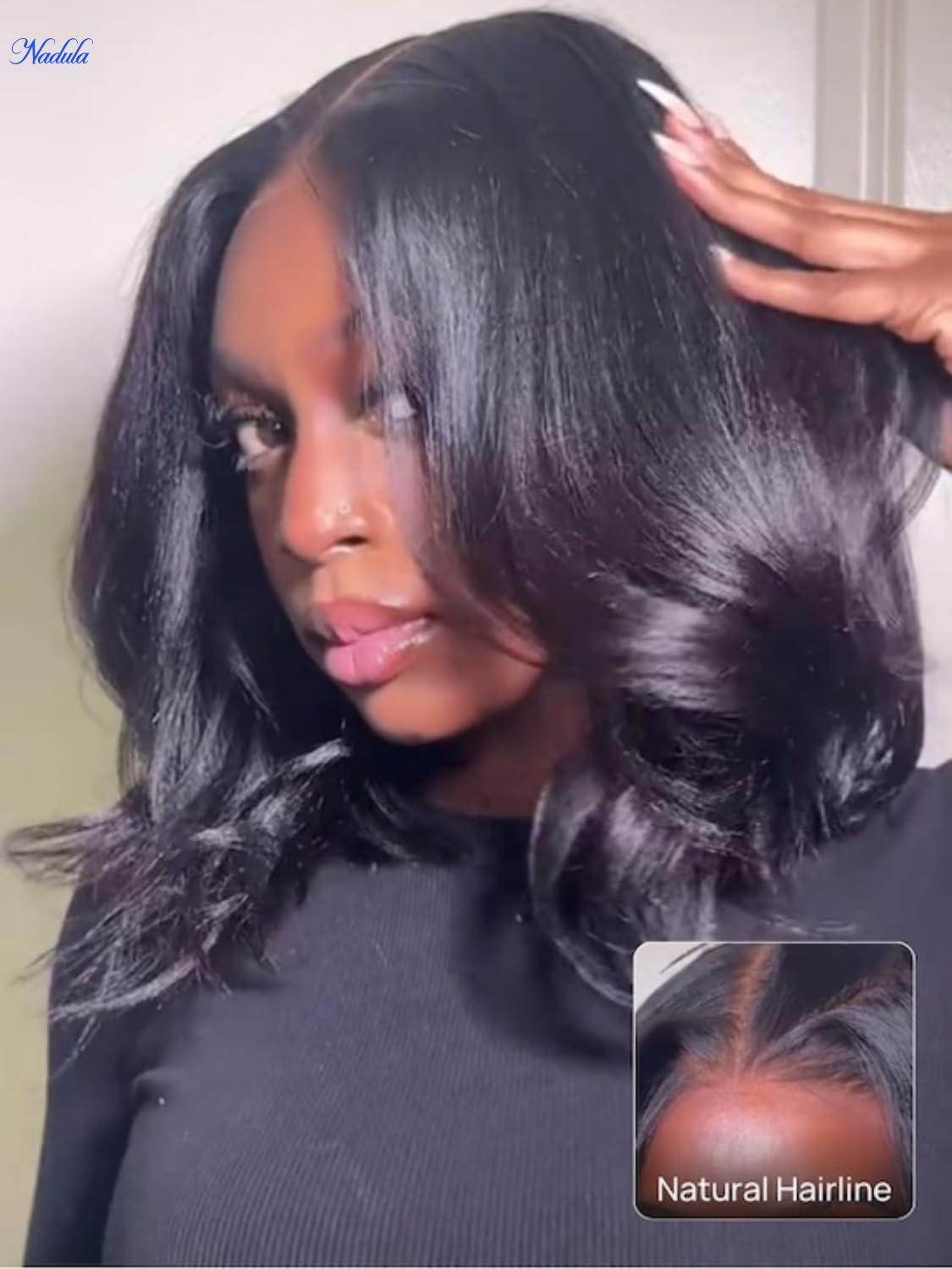 Nadula Yaki straight bob wig in 10-inch length for everyday style