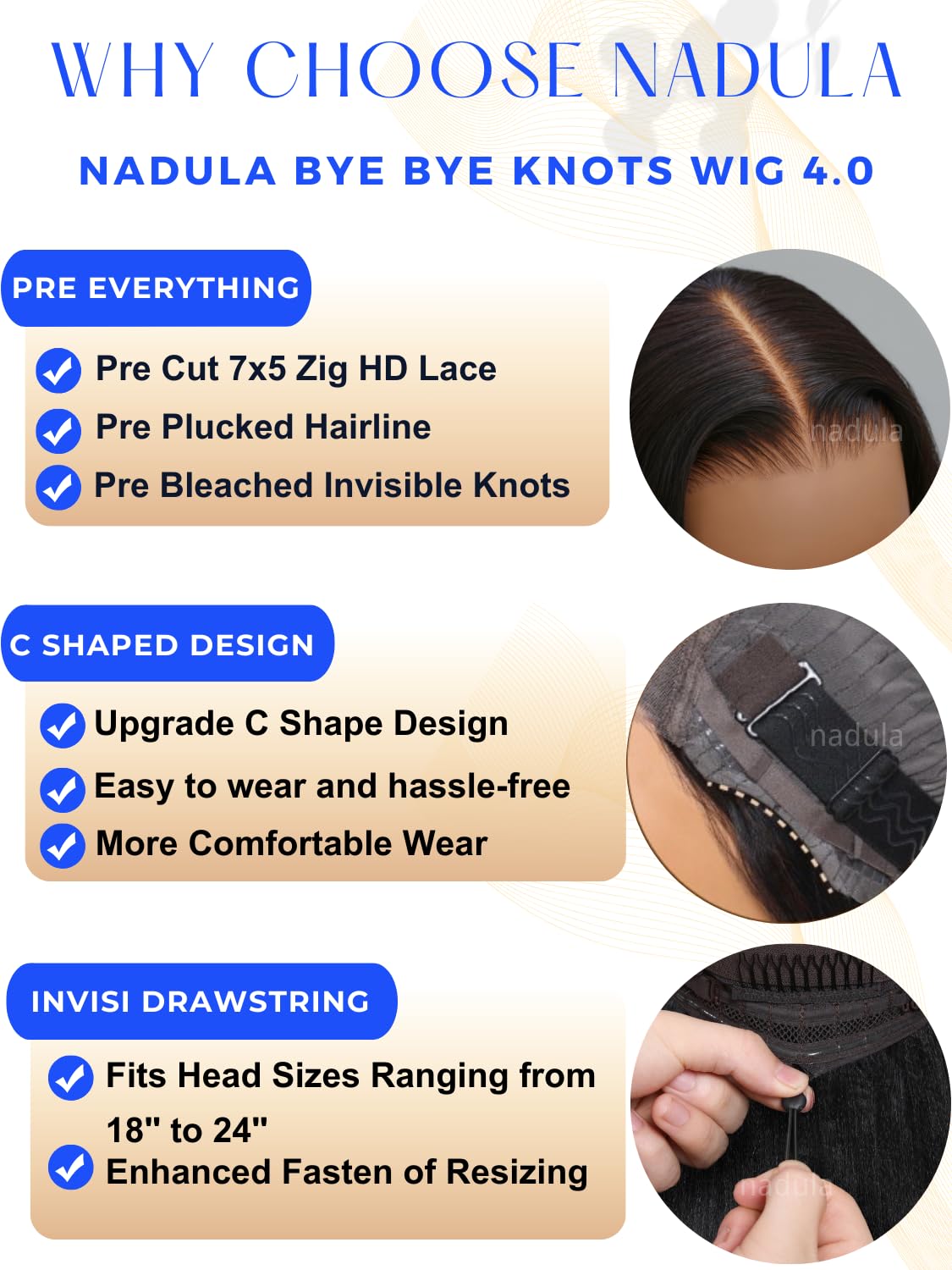Nadula glueless Yaki straight bob wig for quick, secure styling