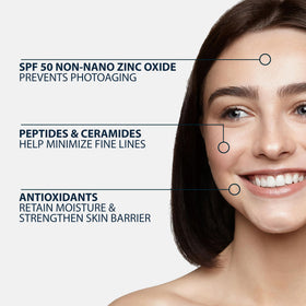 NAELI tinted moisturizer applying demonstrates quick-absorbing sunscreen with subtle coverage