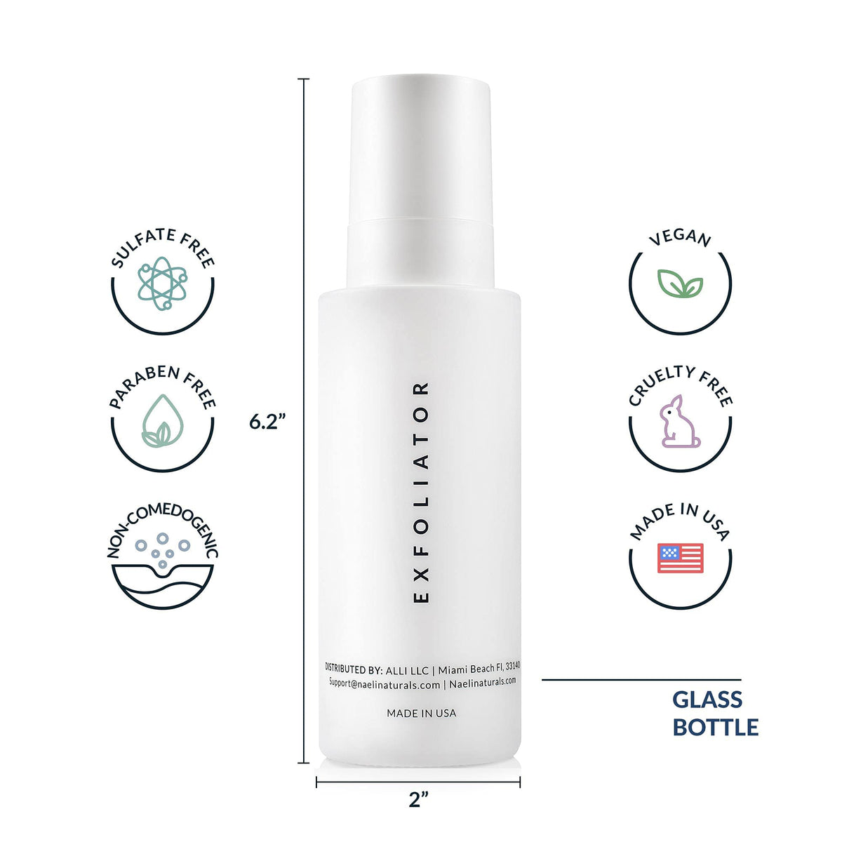 NAELI packaging label close-up with product details