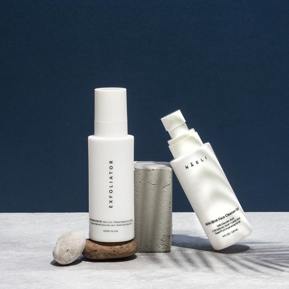 NAELI skin-brightening glow after use in morning routine