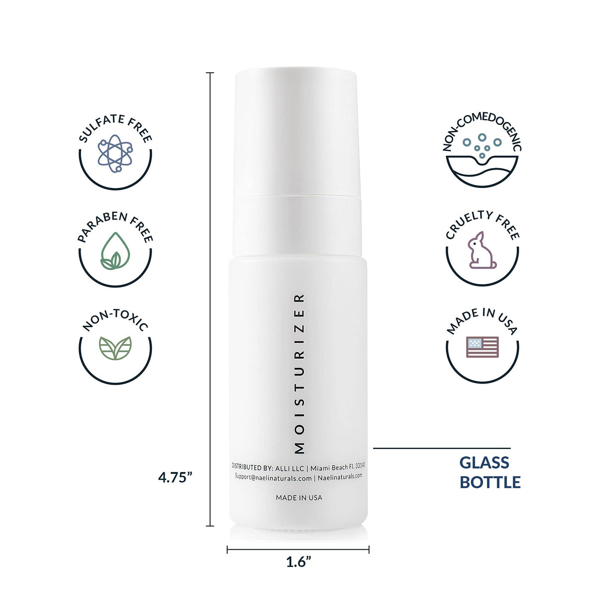 NAELI SPF 30 cream texture swirl promoting even, breathable coverage