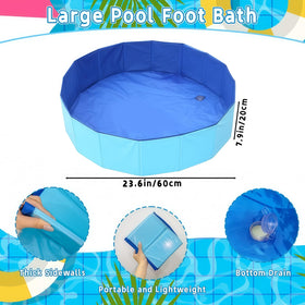 Nafhone foldable pool foot bath collapsible design enables quick setup and easy storage.