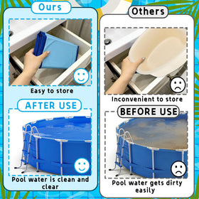 Nafhone pool foot bath pre-entry rinse before stepping into water.