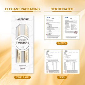 NAGARAKU handcrafted stainless steel tweezers resist acids and corrosion.