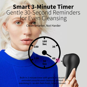 NågraCoola adjustable intensity and 3-minute timer to tailor cleansing sessions.