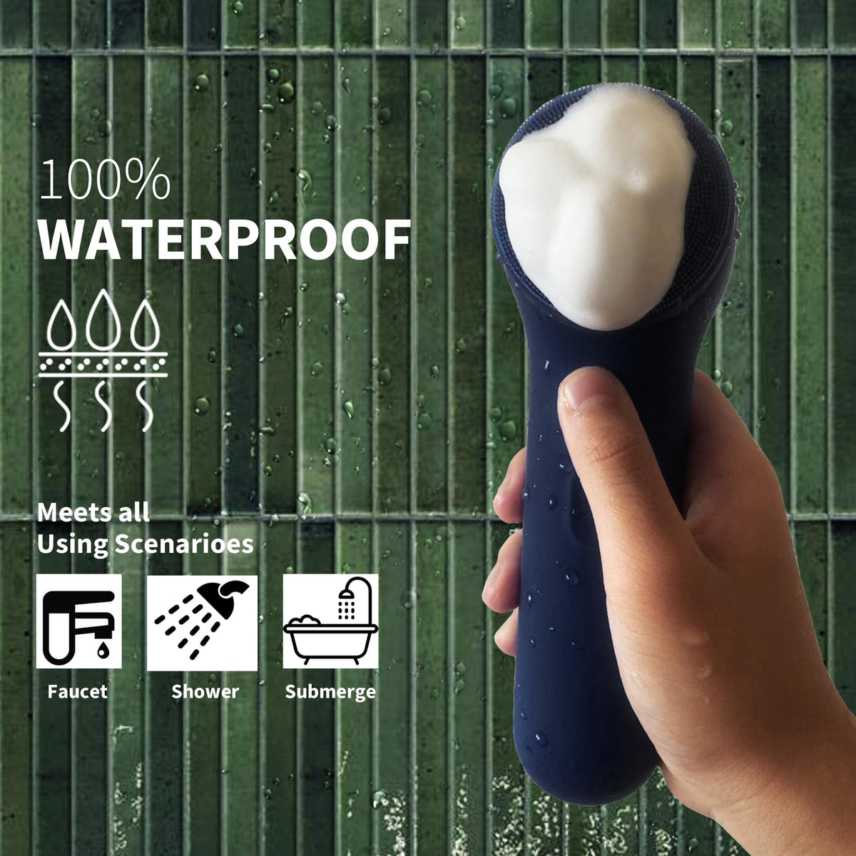 NågraCoola dual cleansing modes offer sonic and rotation options for customizable care.
