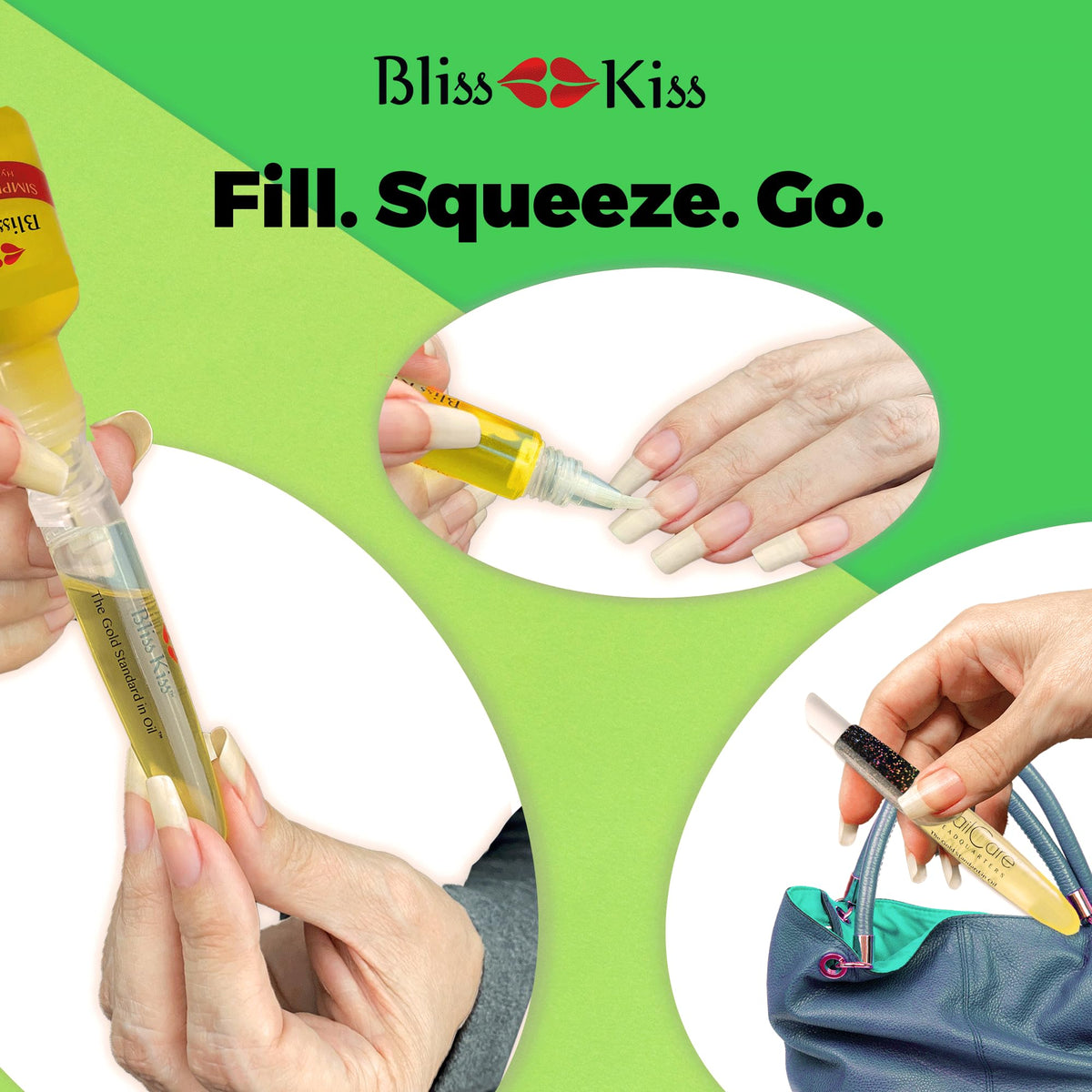 Cuticle/proximal nail fold pusher integrated with Nail Care Headquarters oil pen.