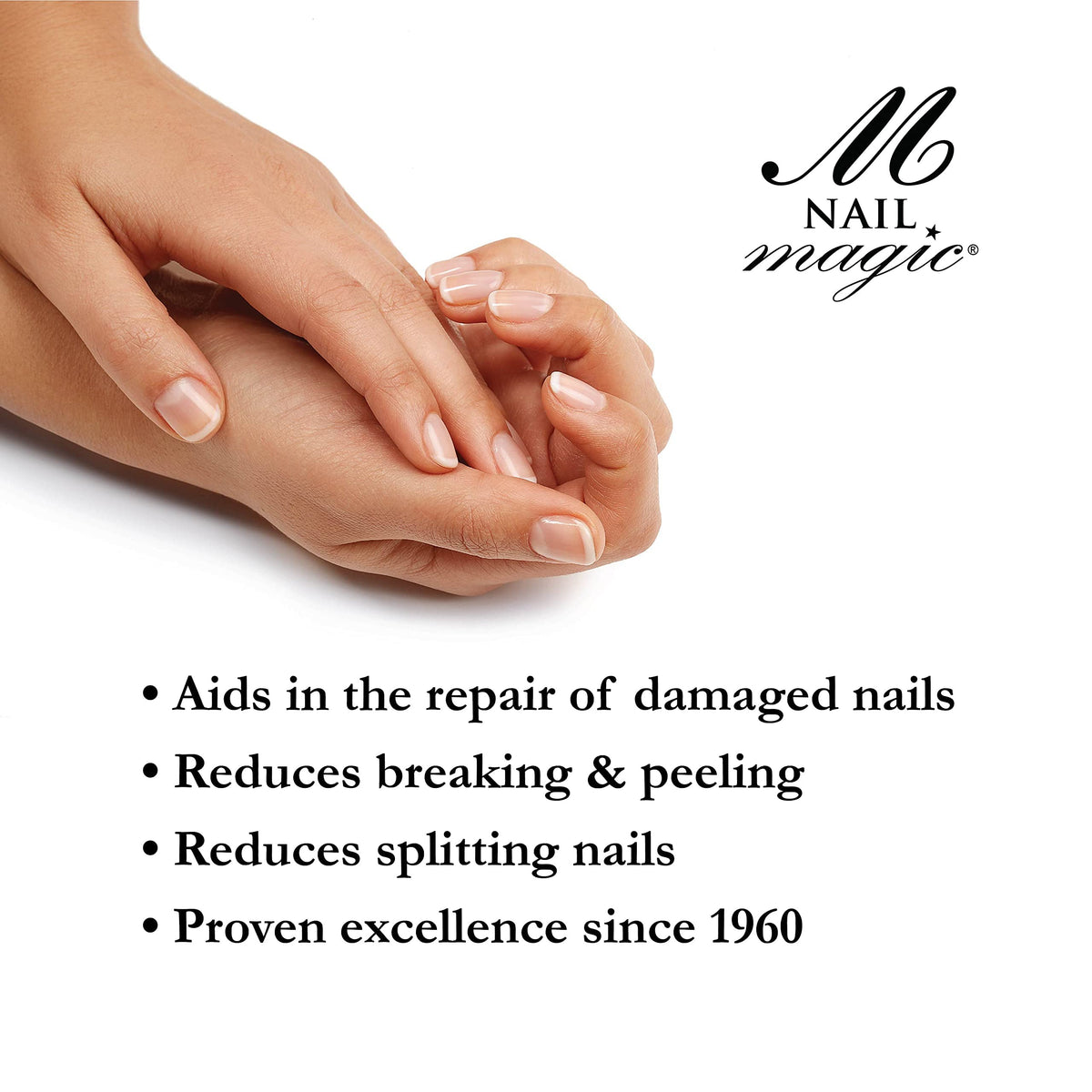 Nail Magic clear base coat shown in a 2-pack for versatile prep