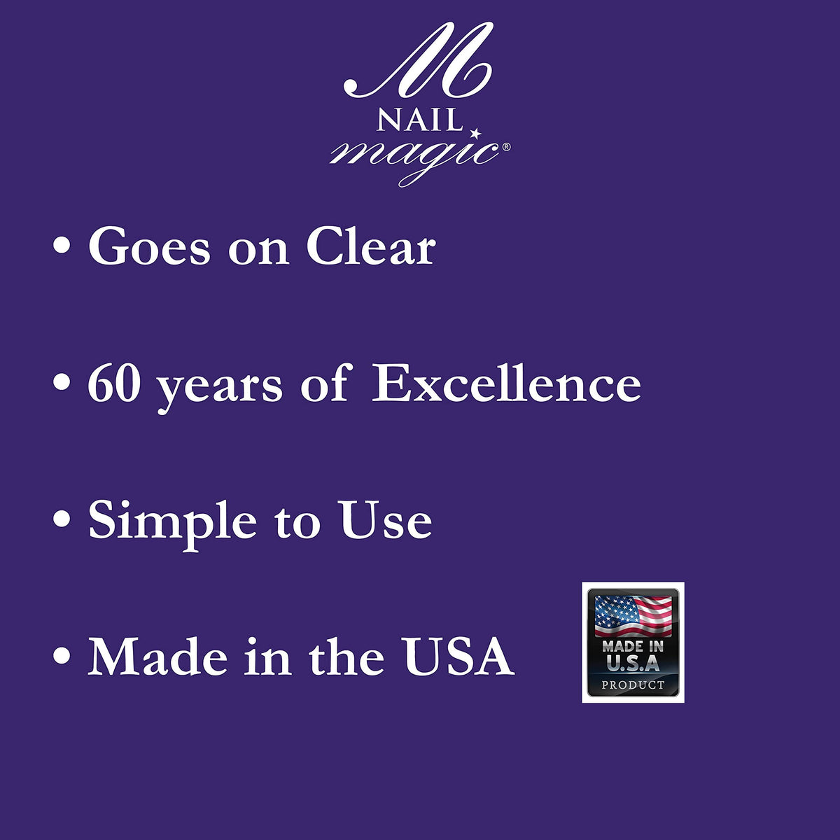 Nail Magic on-the-go set shown beside a manicure workspace